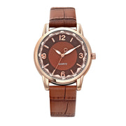 Women's Two-tone Dial Belt Quartz Watch