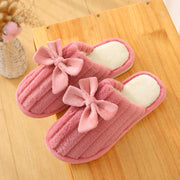 Winter Cotton Slippers Home Interior and Bowknot Autumn Winter Cotton