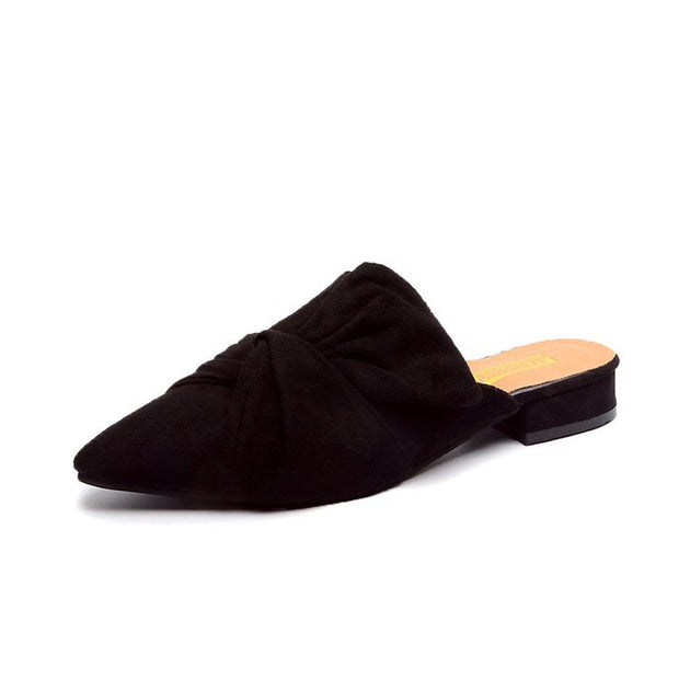 Suede pointed slippers | Suede pointed slippers| Suede pointed slipper