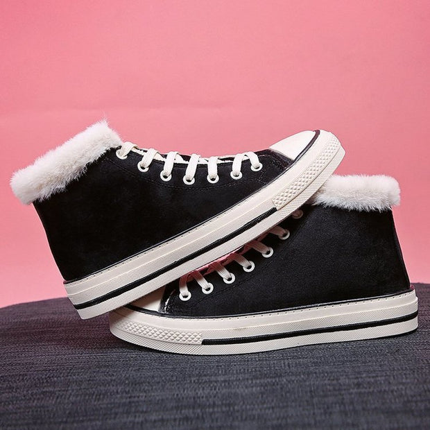 Sponge Cake Thick Bottom Korean Version Plus Velvet Thick Leopard Prin