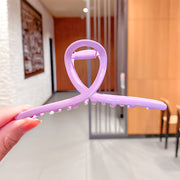 Textured Alloy Metal Grabbing Clip Fashion Hairpin Hair Grab All-match