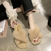 Cross fur slippers | Cross fur slippers | Cross fur slippers