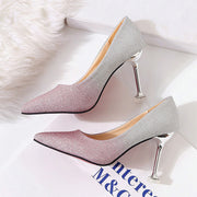 Gradient Sexy Pointed French Stiletto High Heels | wedge heel (4~6cm)c