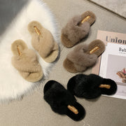 Cross fur slippers | Cross fur slippers | Cross fur slippers