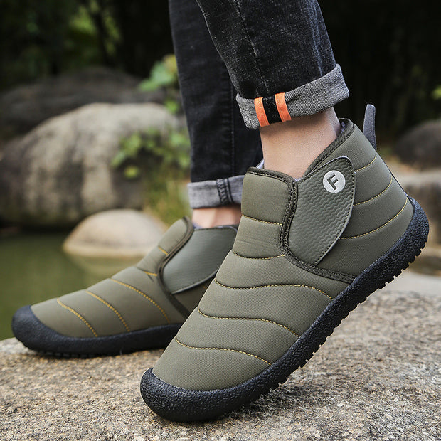 Winter Thick Waterproof Men's Snow Boots In Autumn And Winter Thick 