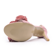 High-heeled sandals women' fine with flowers suede women's shoes larg