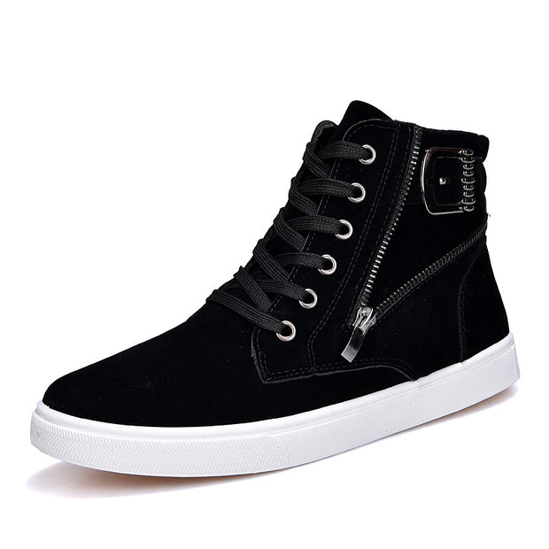 Men's Martin Boots Belt Buckle Trendy Men's Sneakers | male Pattern