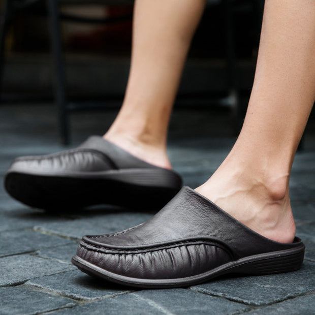 Half Slippers Baotou Men's Shoes Sandals Can Wash Feet Slippers Sandals And Slippers