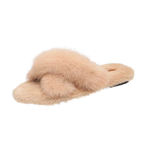 Cross fur slippers | Cross fur slippers | Cross fur slippers