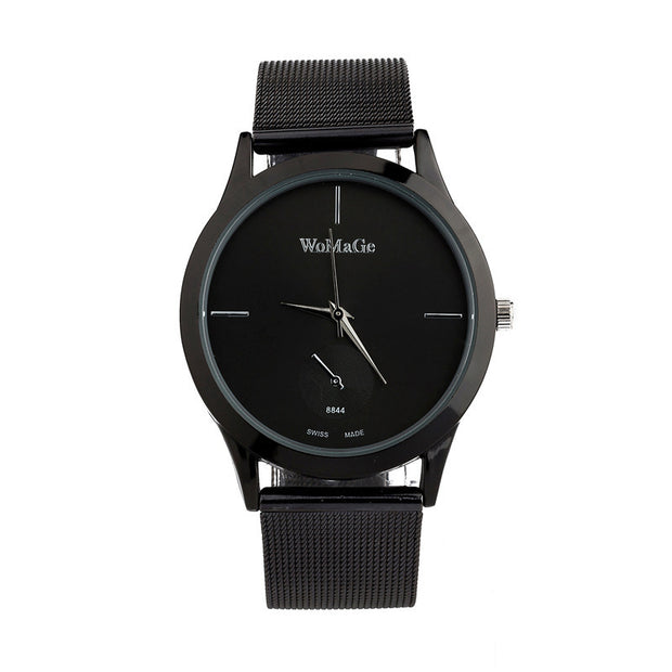 Amazon AliExpress Hot Sale High End Men's Watch Classic Simple Sports Watch Mesh Belt Ultra Thin Spot