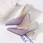 Gradient Sexy Pointed French Stiletto High Heels | wedge heel (4~6cm)c