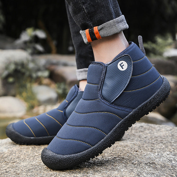 Winter Thick Waterproof Men's Snow Boots In Autumn And Winter Thick 