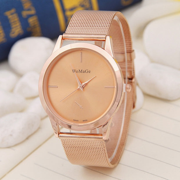 Amazon AliExpress Hot Sale High End Men's Watch Classic Simple Sports Watch Mesh Belt Ultra Thin Spot