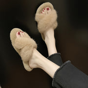 Cross fur slippers | Cross fur slippers | Cross fur slippers