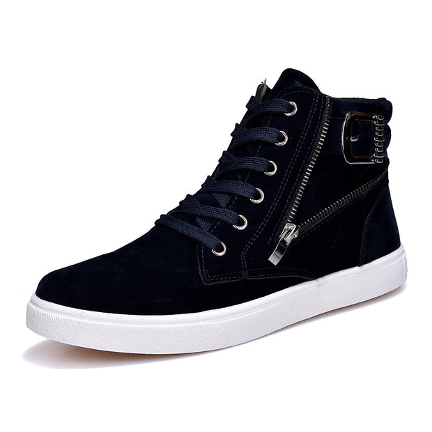 Men's Martin Boots Belt Buckle Trendy Men's Sneakers | male Pattern