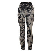 European And American Tie-dye Yoga Pants Women's High Waist Hip-lifting Sports Running Tight Fitness Pants Show Buttocks Leggings