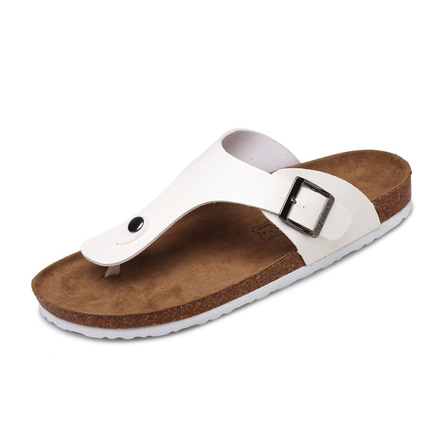 Summer Flip-Flops Beach Couples Cork Leisure Flip Flops