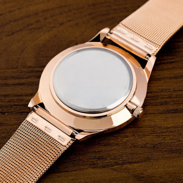 Amazon AliExpress Hot Sale High End Men's Watch Classic Simple Sports Watch Mesh Belt Ultra Thin Spot