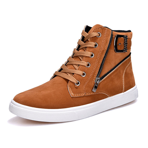 Men's Martin Boots Belt Buckle Trendy Men's Sneakers | male Pattern